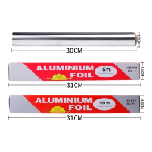 Rouleau de papier d&#39;aluminium en aluminium 0,2 mm d&#39;épaisseur, argent doux, emballage de cuisine, emballage de poule lourde, cuisson au barbecue